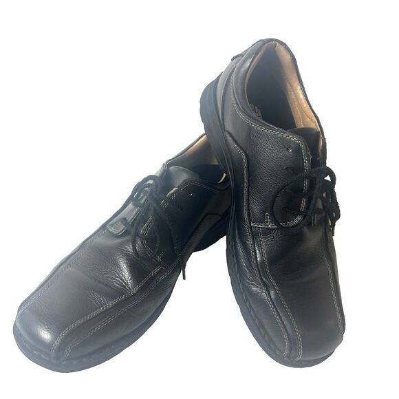Dockers Mens Size 11 M Comfort Casual Black Leather Oxford Everyday Driving Shoe - Picture 4 of 12